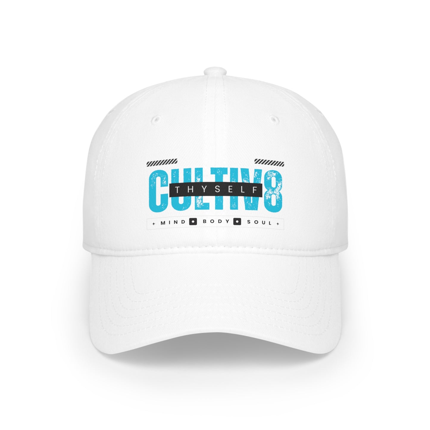 "Confidently Cultiv8d: Teal Bliss Low Profile Hat"