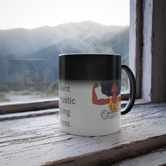 Crown of Power: Strong Queen Color-Changing Mug, 11oz